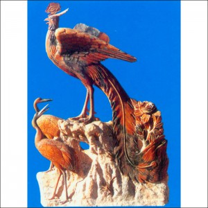 石雕仙鶴-鳳凰-1001
