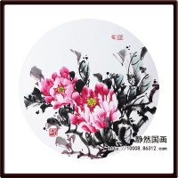 靜然國畫-牡丹卡片-JR-KPMD-Y-10012