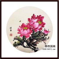 靜然國畫-牡丹卡片-JR-KPMD-Y-10015