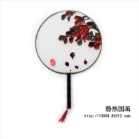 靜然國(guó)畫-紅葉圓扇-JR-YSHY-10001